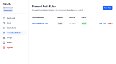 Forward Auth Example 1